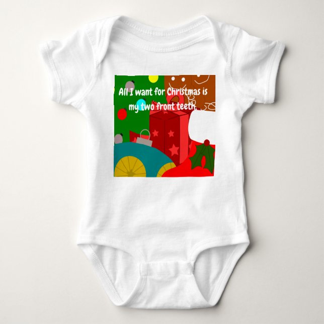 Christmas Collage  Baby Bodysuit (Front)