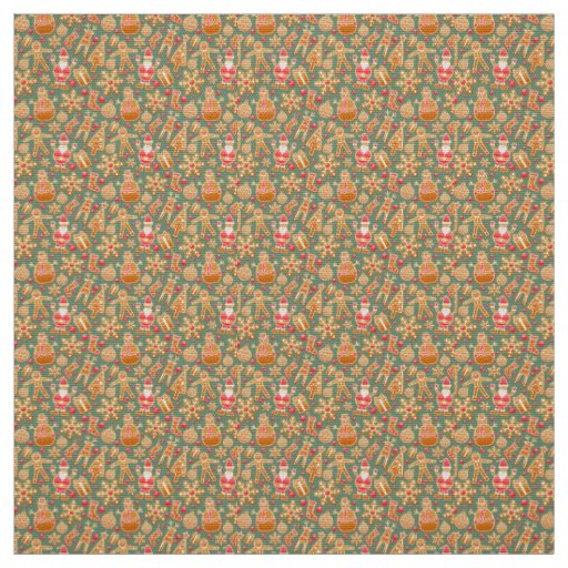 Christmas Collage Fabric