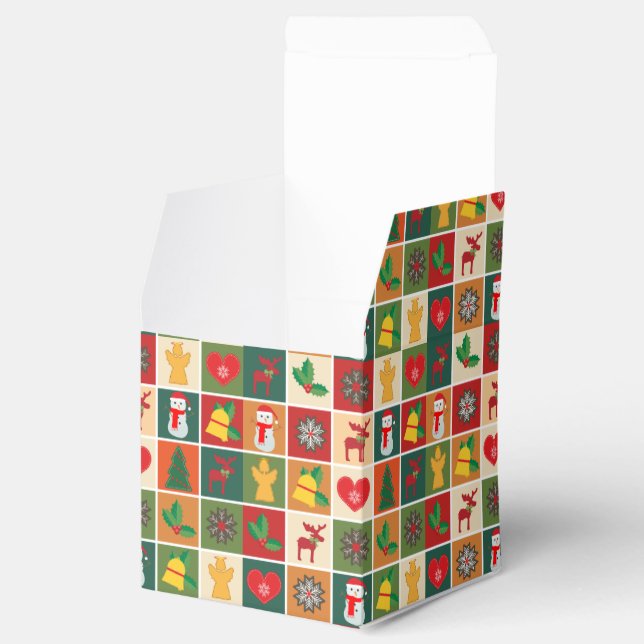 Christmas Collage Favor Boxes (Opened)
