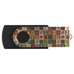 Christmas Collage Flash Drive
