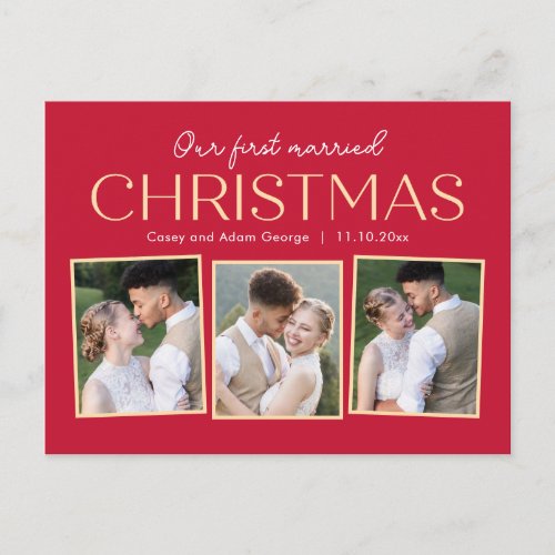 Christmas Collage Holiday Photo Card Postcard