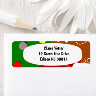 Christmas Collage Label