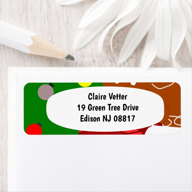 Christmas Collage  Label (Insitu)