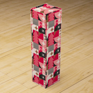 🎄 Christmas Collage Luxury Festive Holiday 🍷 Wine Box