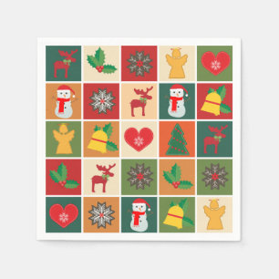 Christmas Collage Napkins
