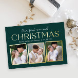 Christmas Collage REAL FOIL Holiday Photo Card<br><div class="desc">Celebrate the graduate in your life in style! Designed by Berry Berry Sweet (www.berryberrysweet.com). Visit our website for modern and stylish invitations,  announcements,  and personalized gifts.</div>