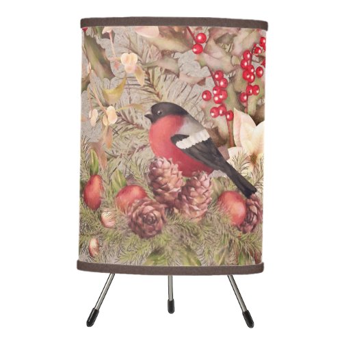 Christmas Collage Tripod Lamp