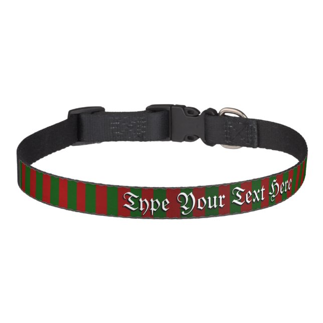 Christmas Collar Custom Holiday Dog Collar (Front)
