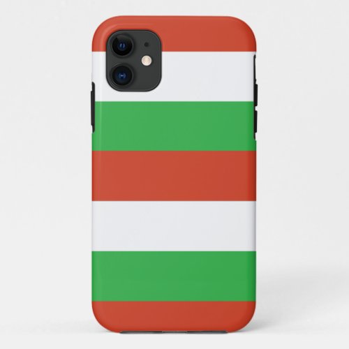 Christmas Colored Stripes iPhone 11 Case