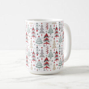 Christmas ,colorful ,Christmas tree ,red ,green Coffee Mug
