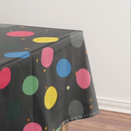 Christmas Colorful Circles Tablecloth