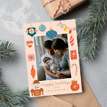 Christmas Colorful Ornament Cute Family Photo Holiday Card<br><div class="desc">Christmas Colorful Family Photo Holiday</div>