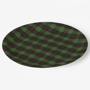 Christmas Colorful Plaid Paper Plates