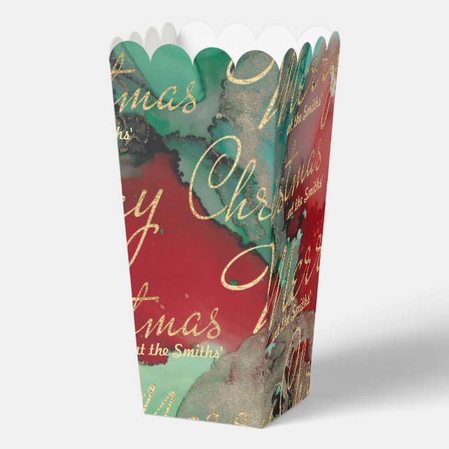 Christmas Colors Favor Boxes (Front)