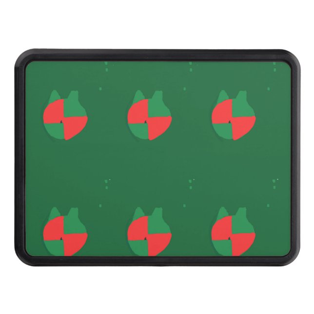 Christmas Colors Hitch Cover (Front)