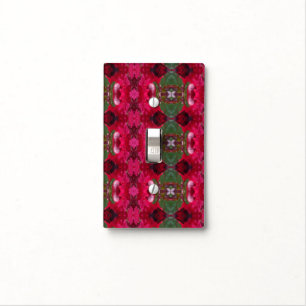 Christmas Colors Kaleidoscope Light Switch Cover
