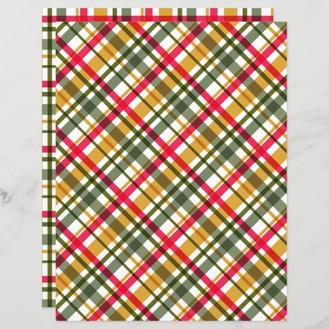 Christmas Colors Plaid  (Front/Back)