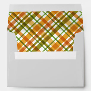 Christmas Colors Plaid  Envelope