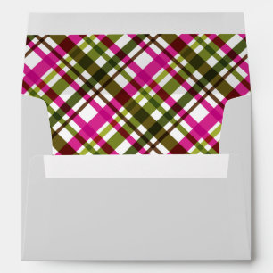 Christmas Colors Plaid  Envelope