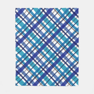 Christmas Colors Plaid Fleece Blanket
