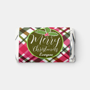 Christmas Colors Plaid Hershey's Miniatures