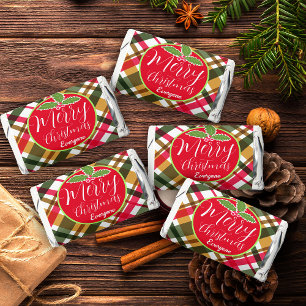 Christmas Colors Plaid Hershey's Miniatures