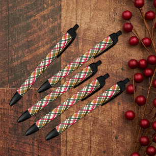 Christmas Colors Plaid Pen