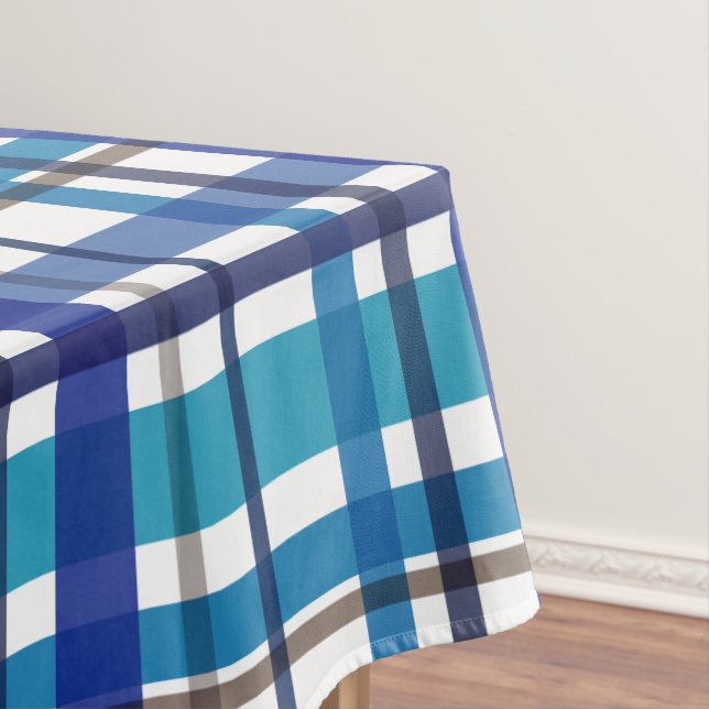 Christmas Colors Plaid  Tablecloth (In Situ)