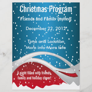 Christmas Colors Program Flyer