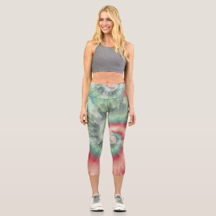 Christmas Colors Tie Dye Yoga Pant