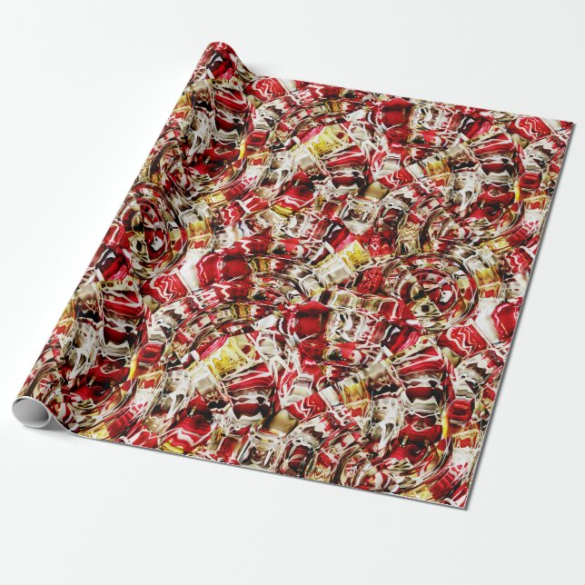"Christmas Colors" Wrapping Paper (Unrolled)