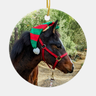 Christmas Colt Ceramic Ornament