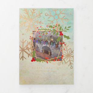 Christmas Comes But Once Trifold Christian Card