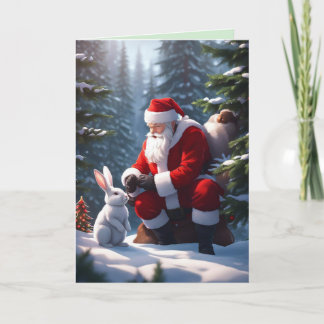 Christmas Comes to the Forest Holiday Card