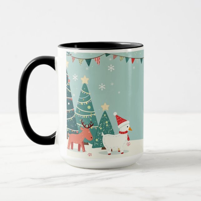 Christmas commemorative mug (Left)