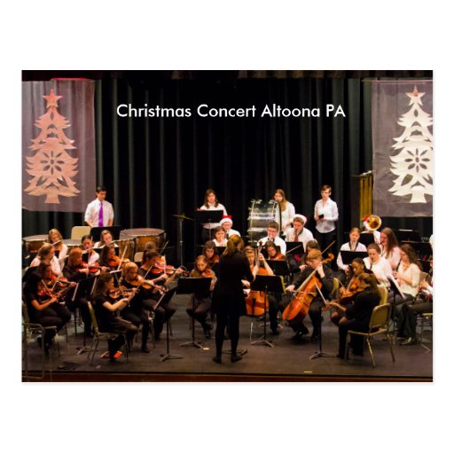 Christmas Concert Altoona PA Postcard | Zazzle