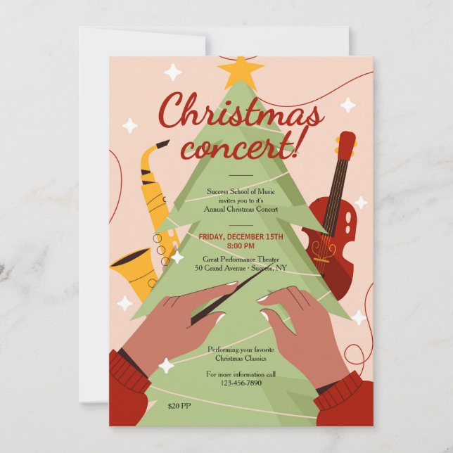 Christmas Concert Invitation (Front)