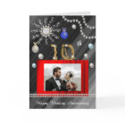 Christmas Congrats Gold 10th Wedding Anniversary  