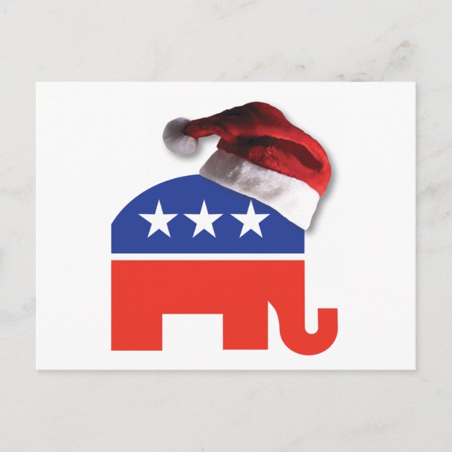 Christmas Conservative Holiday Postcard (Front)