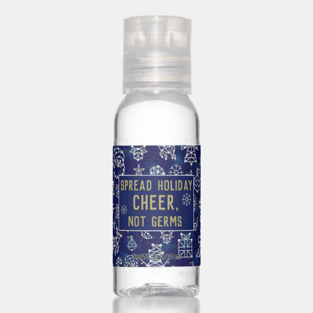 Christmas Constellation Holiday Cheer Personalized Hand Sanitizer | Zazzle