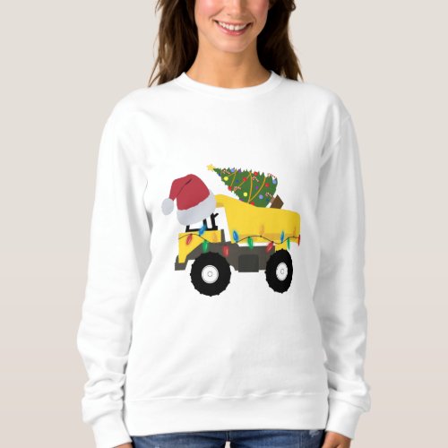 Christmas Construction Trucks Sweatshirt