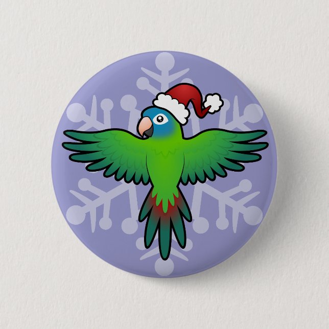 Christmas Conure / Lorikeet / Parrot Button (Front)