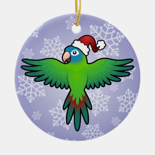 Christmas Conure  Lorikeet  Parrot Ceramic Ornament