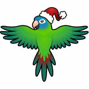 Christmas Conure / Lorikeet / Parrot Statuette