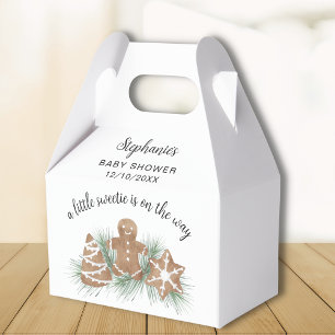 Christmas Cookie Baby Shower Favor Boxes