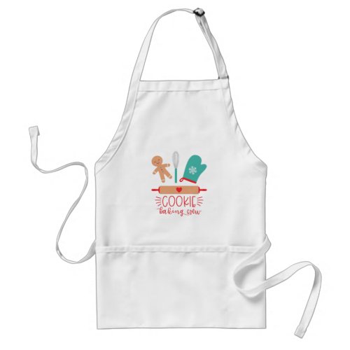 Christmas Cookie Baking Crew Adult Apron