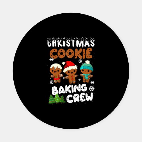 Christmas Cookie Baking Crew Christmas Funny Gift Coaster Set