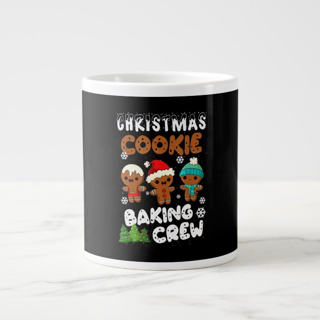 Christmas Cookie Baking Crew Christmas Funny Gift Giant Coffee Mug (Front)