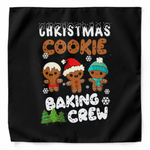 Christmas cookie baking crew christmas present bandana