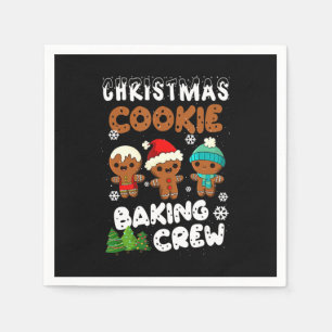 Christmas cookie baking crew christmas present napkins